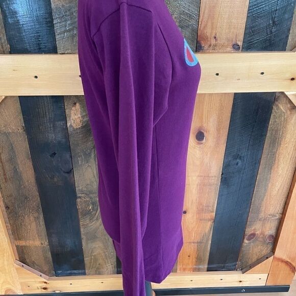 CHAMPION long sleeved 100% cotton crew neck tee with flocked script size XS - Picture 5 of 7